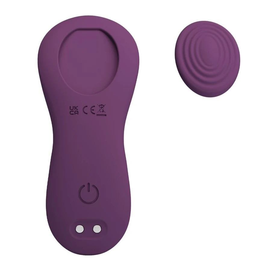 PRETTY LOVE - MANE LAY ON CLITORIS MASSAGER 10 VIBRATIONS REMOTE CONTROL PURPLE